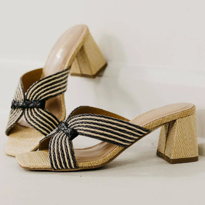 Vera Raffia Heels