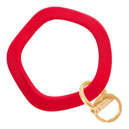 Wavy Bangle Red Keychain