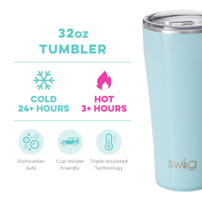 Swig Life Shimmer Aquamarine Tumbler 22oz