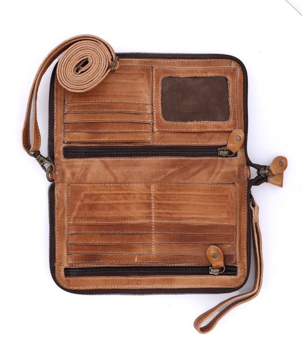 Templeton II Tan Rustic Wallet Wristlet