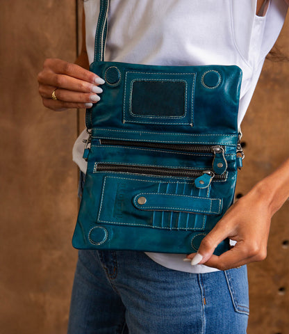 Cadence Arctic Teal Driftwood Convertible Clutch