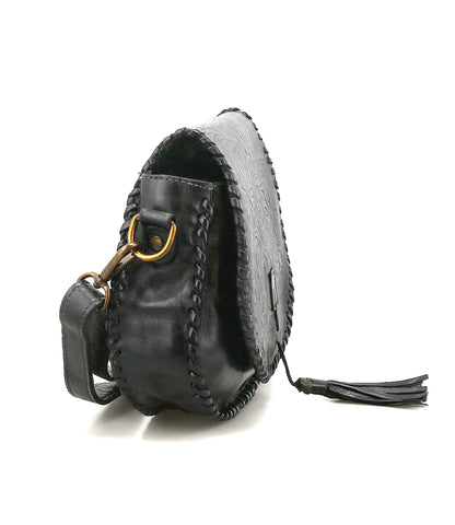 Half Moon EM Black DD Handbag