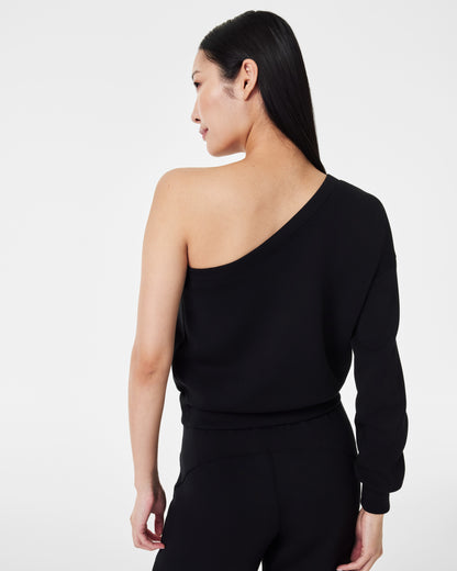 AirEssentials One Shoulder Black Top