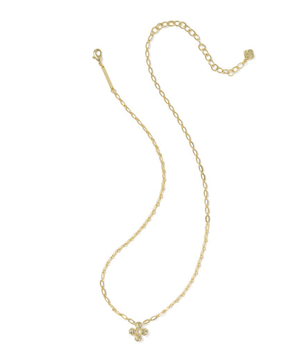 Leanne Gold Short Pendent Necklace in Natural Mother-of-Pearl