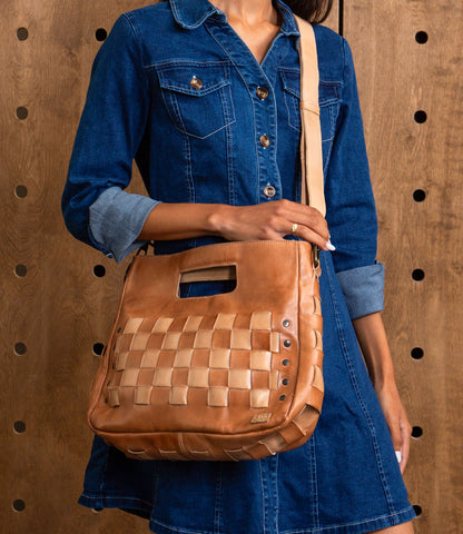Orchid Tan Oats Rustic Convertible Crossbody