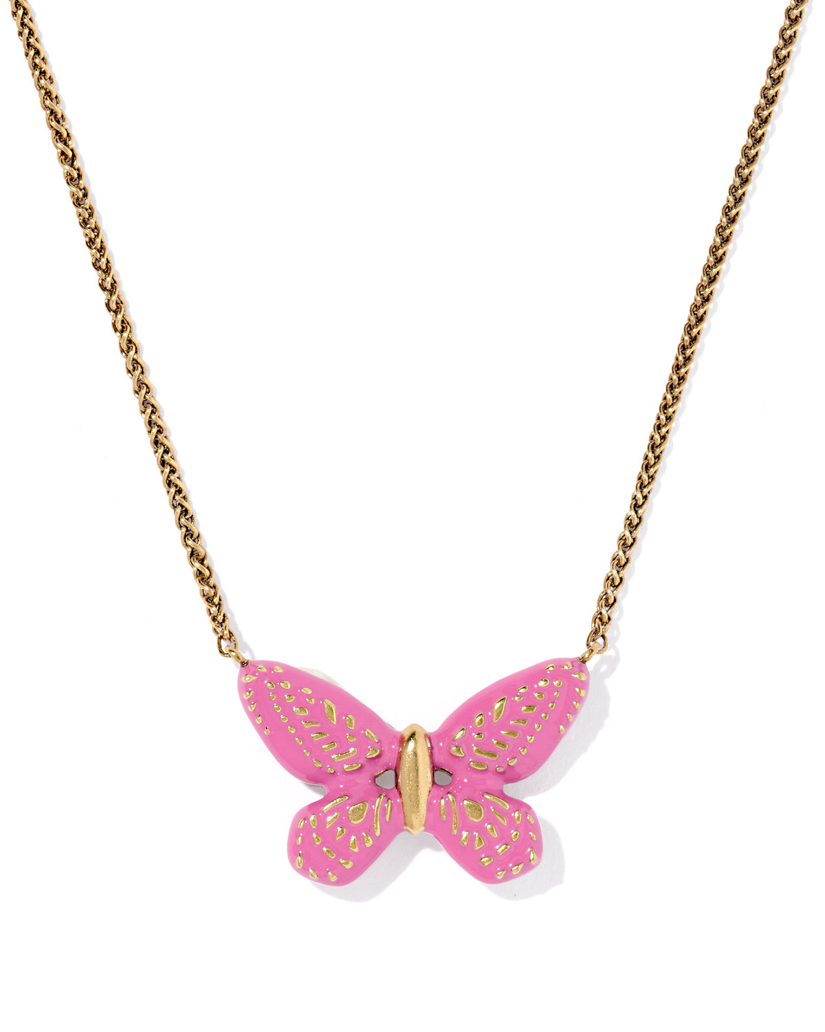 Dolly Parton x Kendra Scott Enamel Butterfly Vintage gold in Pink Mix