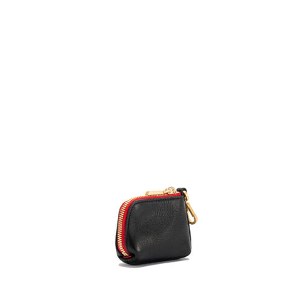 Syd Black Red Zip Pouch