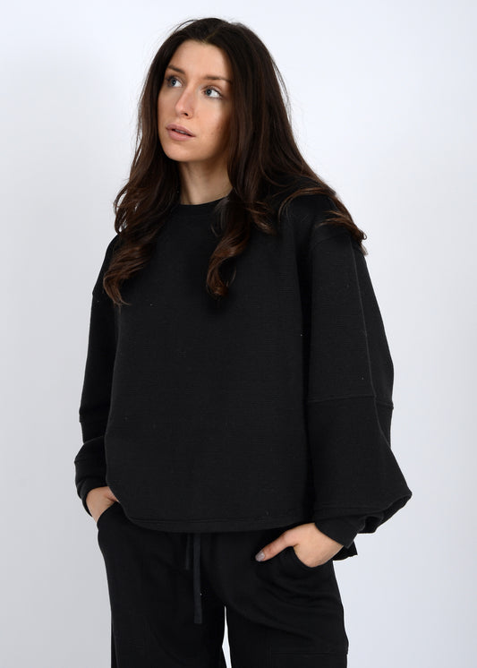 Lucina Ottoman Black Top
