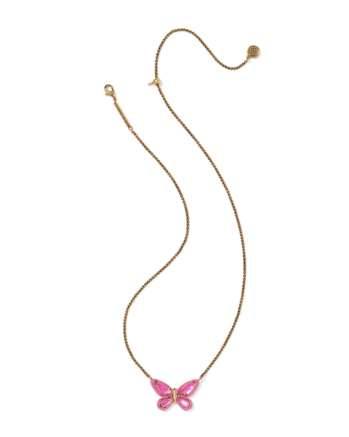 Dolly Parton x Kendra Scott Enamel Butterfly Vintage gold in Pink Mix