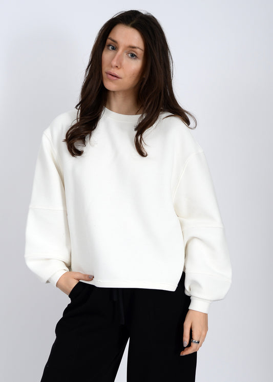 Lucina Ottoman White Top