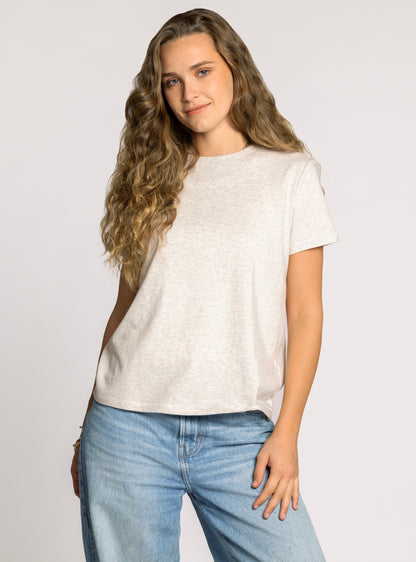 Asher Light Heather Grey Top