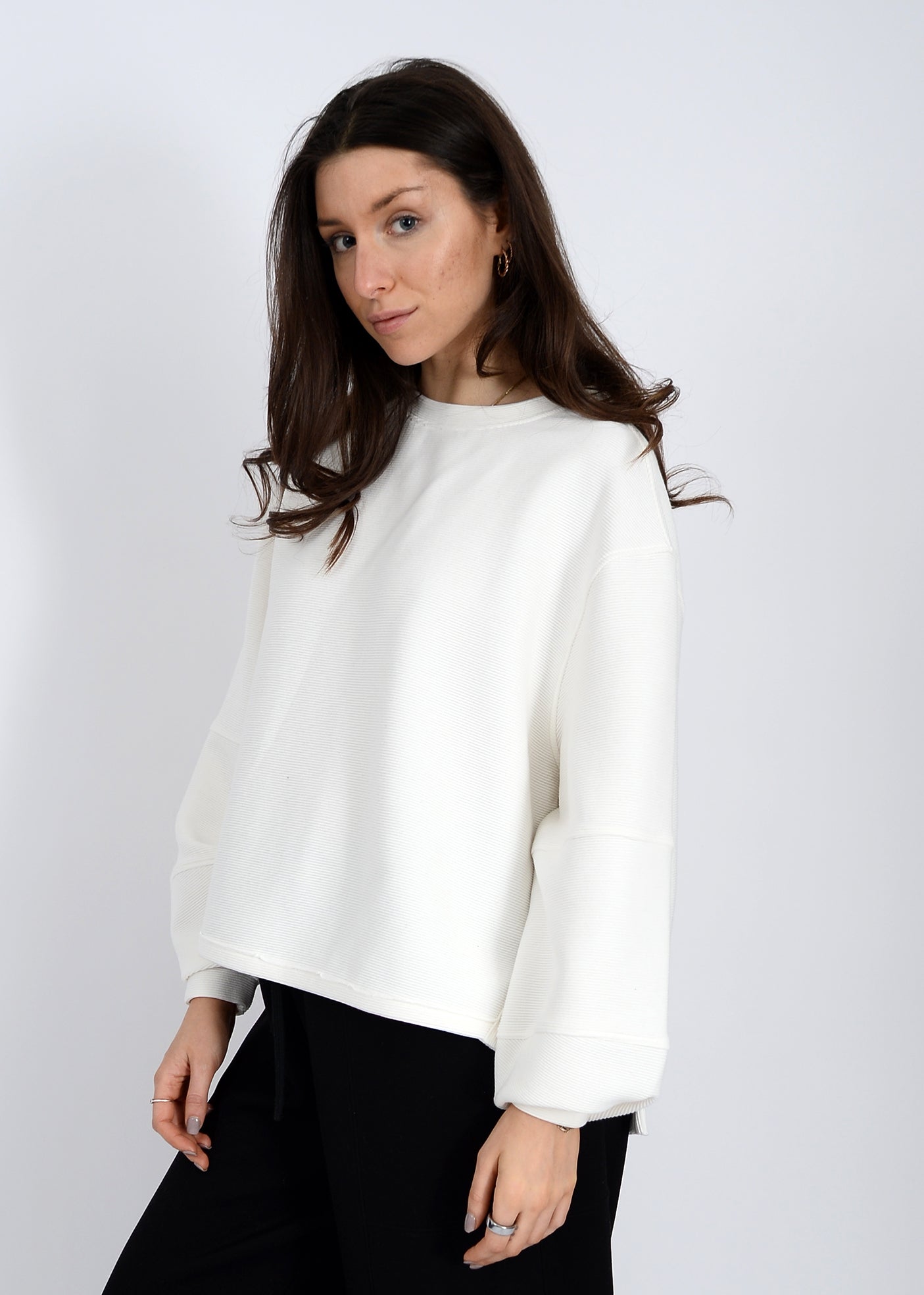 Lucina Ottoman White Top