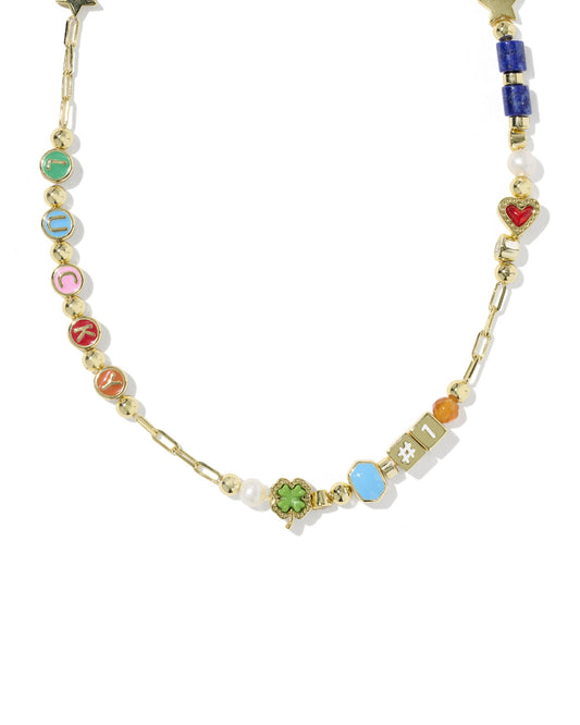 Lacey Strand Gold Necklace in Multi Mix