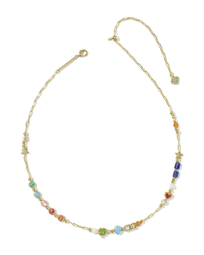 Lacey Strand Gold Necklace in Multi Mix