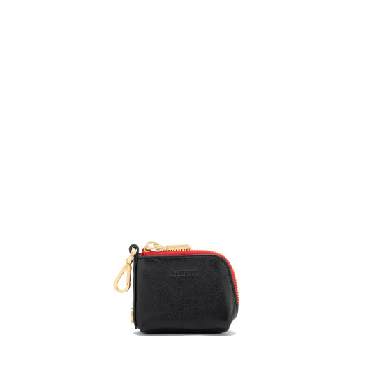 Syd Black Red Zip Pouch