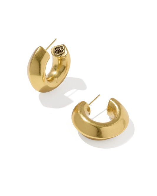 Embry Vintage Gold Hoop Earrings