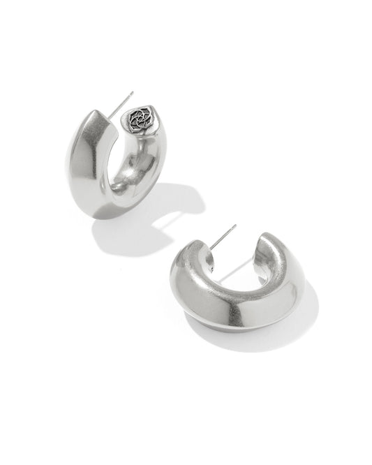 Embry Silver Hoop Earrings