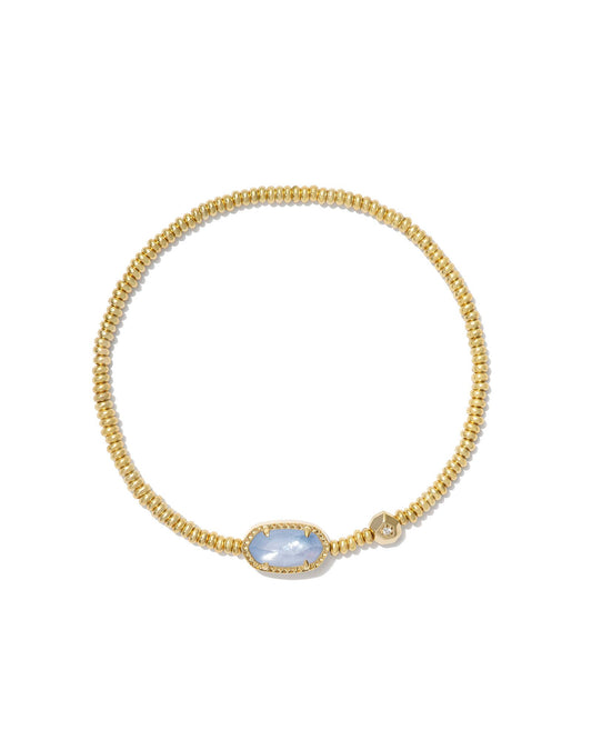 Grayson Gold Stretch Bracelet in Periwinkle Illusion