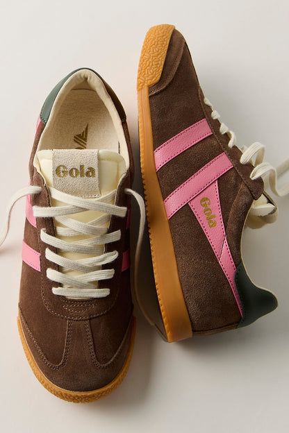 Elan Trainer Dark Brown/ Fluro Pink/Dark Khaki Sneakers