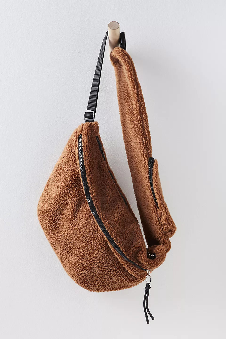 Overachiever Sherpa Coco Teddy Sling Bag