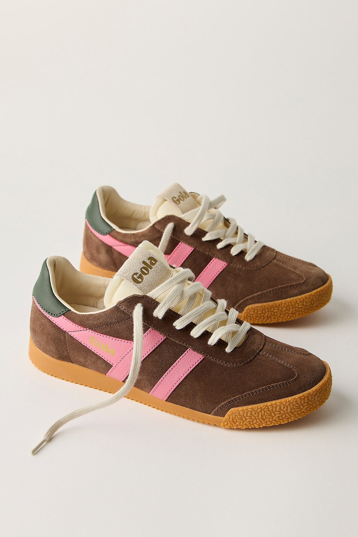 Elan Trainer Dark Brown/ Fluro Pink/Dark Khaki Sneakers