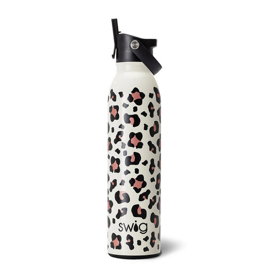 Luxy Leopard Flip + Sip Water Bottle (20oz)