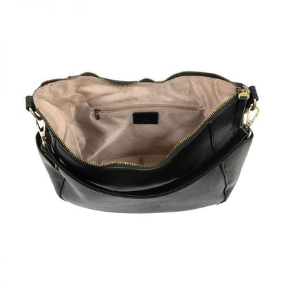 Trish Black Convertible Hobo Bag