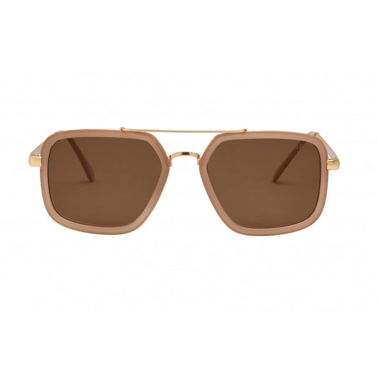 Cruz Oatmeal Brown Polarized Sunglasses
