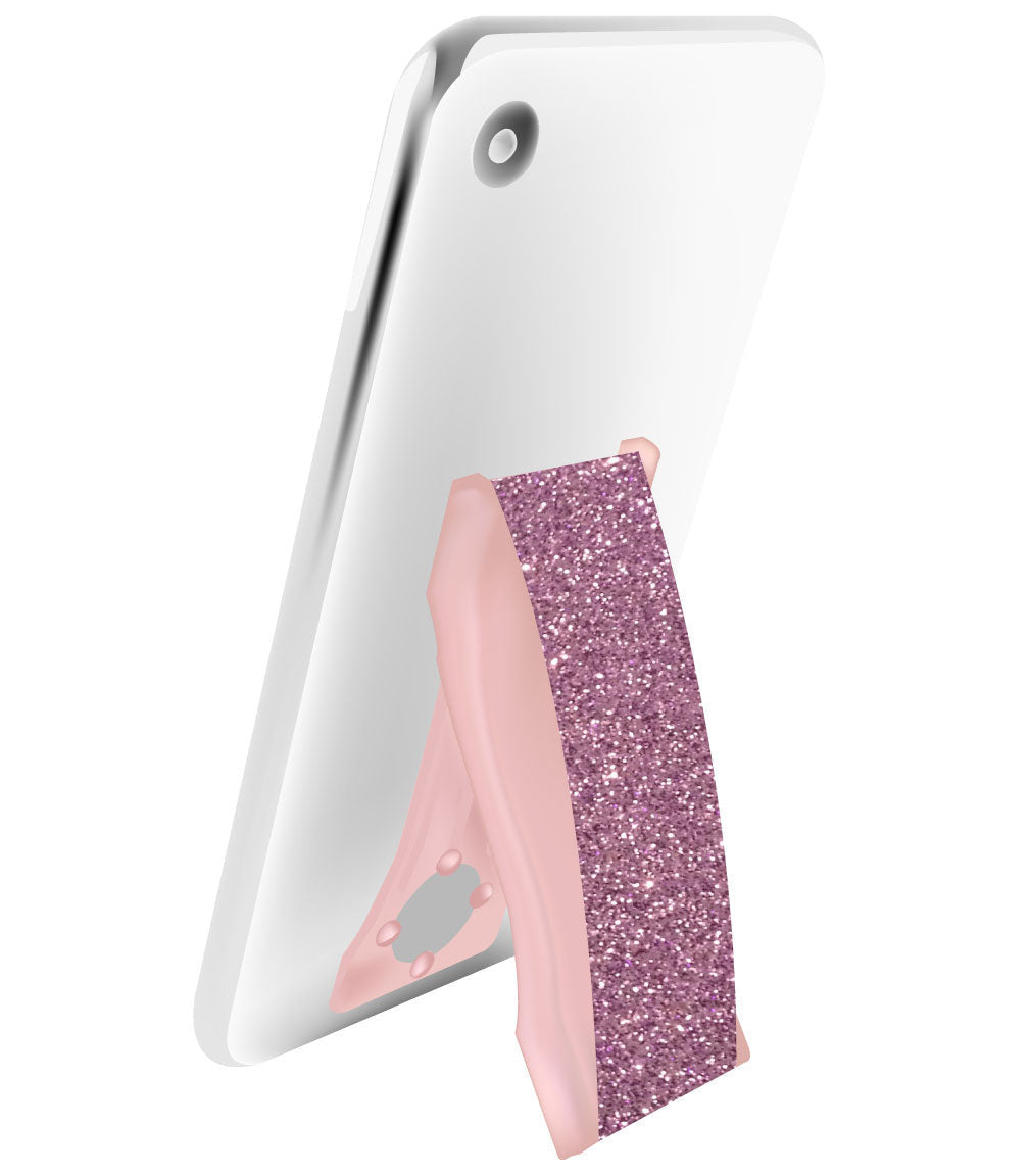 PRO Pink Glitter Phone Grip & Stand