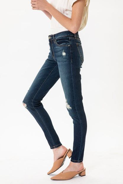 Sariah Mid Rise Super Skinny Jeans