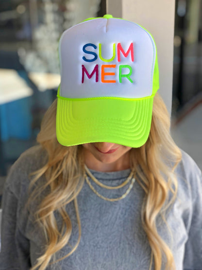 Neon Summer Cap