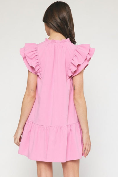 Crack The Code Pink Dress