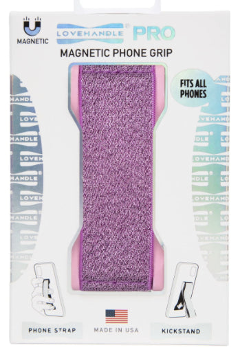 PRO Pink Glitter Phone Grip & Stand