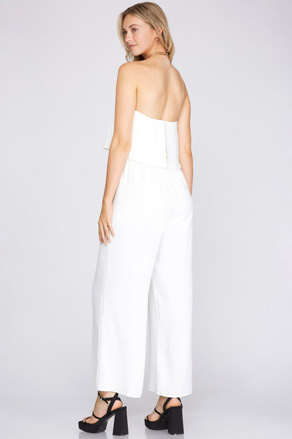 Secret To Self Off White Jumpsuit