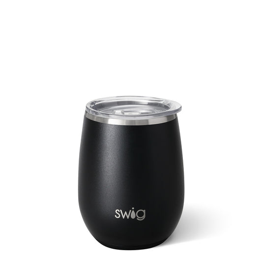 Matte Black Wine Cup (14oz)