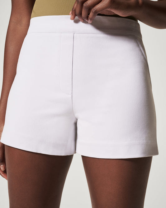 On-the-Go 4” White Shorts