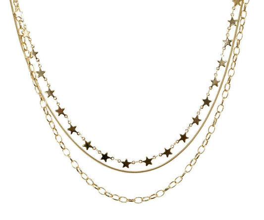Cosmos Star Layered Necklace