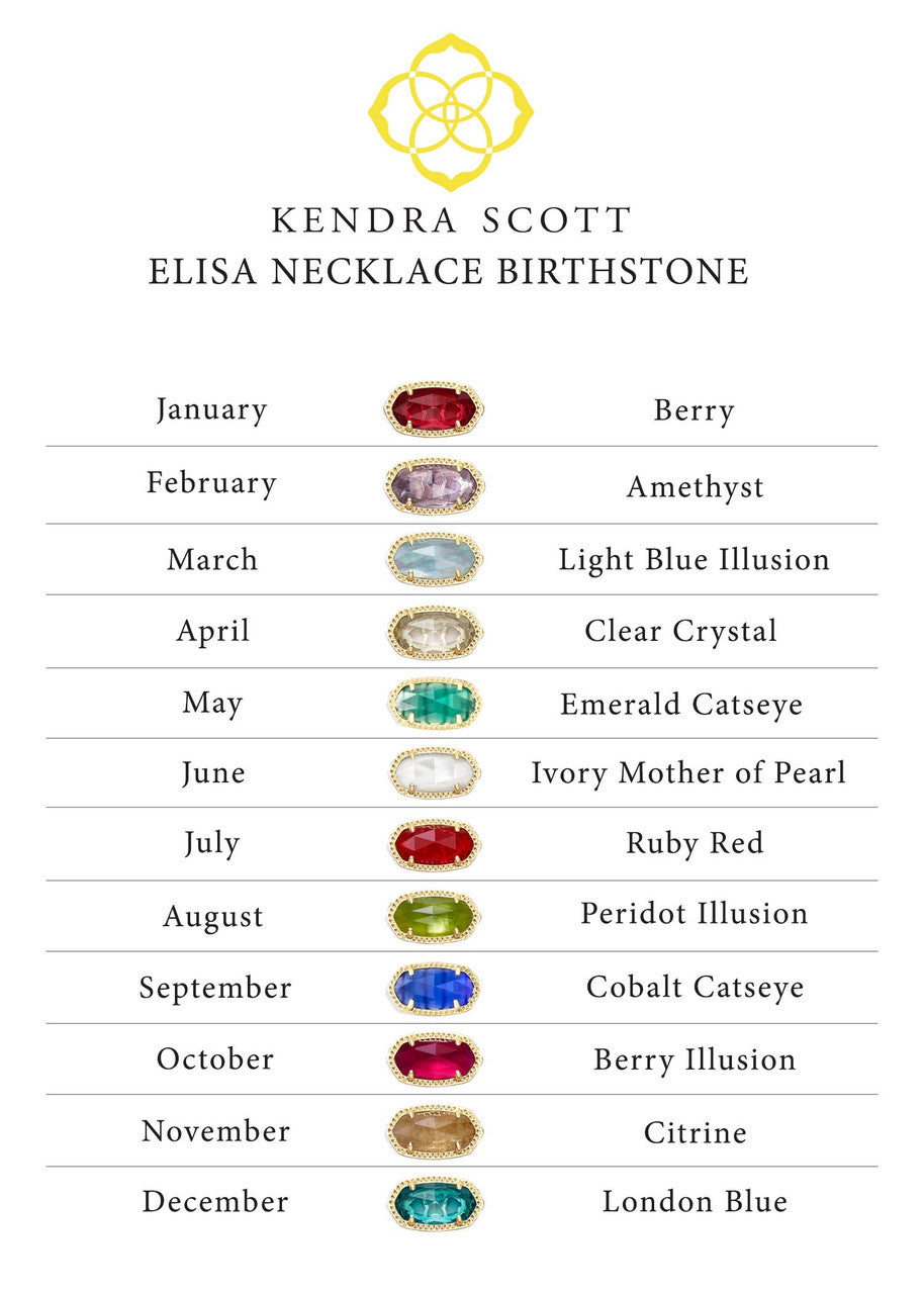 Kendra Scott | Jewelry | Elisa Pendant Necklace In London Blue | Poshmark