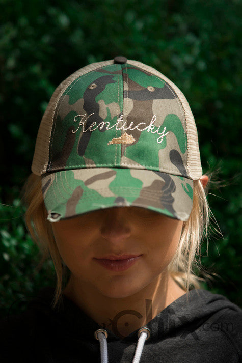 Letters from Home Camo Trucker Cap