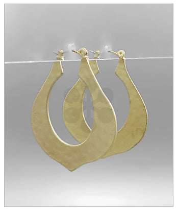 Stuck On You Matte Gold Hoops