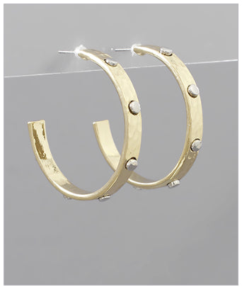 Look To Shine Gold Hoops