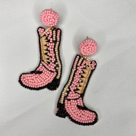 Dancing Shoes Pink Earrings
