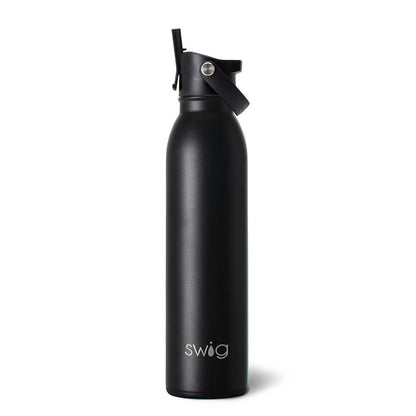 Black Flip + Sip Water Bottle (20oz)