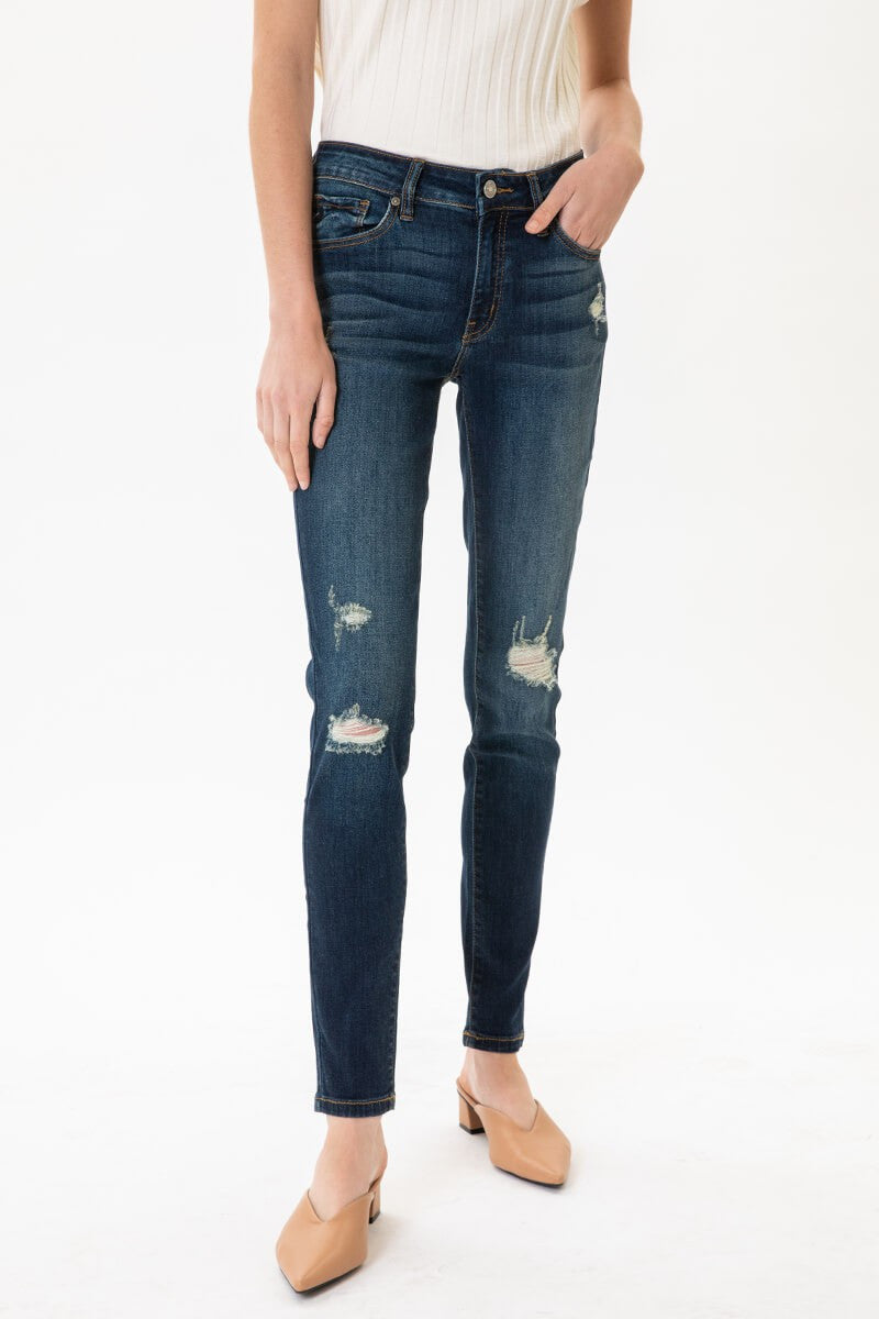 Sariah Mid Rise Super Skinny Jeans