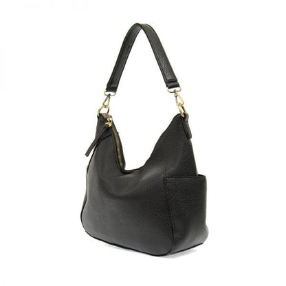 Trish Black Convertible Hobo Bag