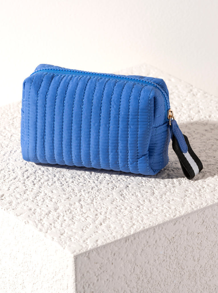 Ezra Small Boxy Ultramarine Cosmetic Bag