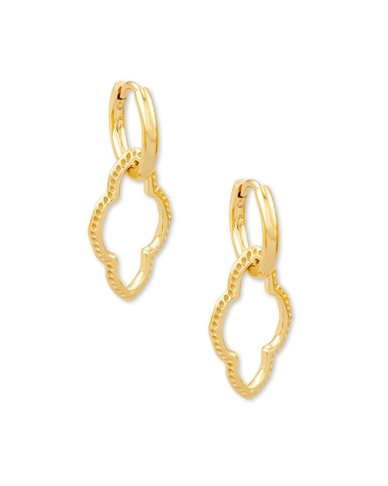 Abbie Convertible Huggie Earrings in Gold