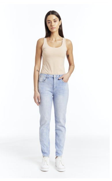 Camille High Rise Slim Straight Jeans