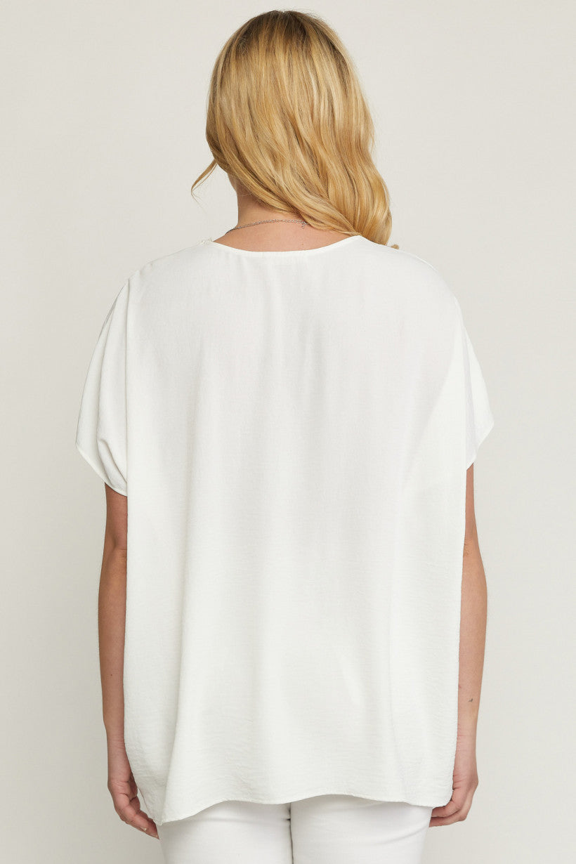 Cherished Time Off White Top