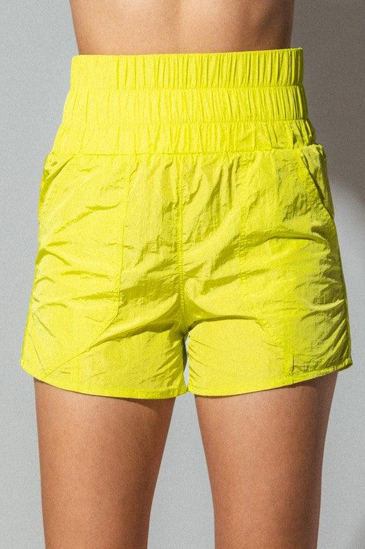 Ready To Get Away Lime Shorts